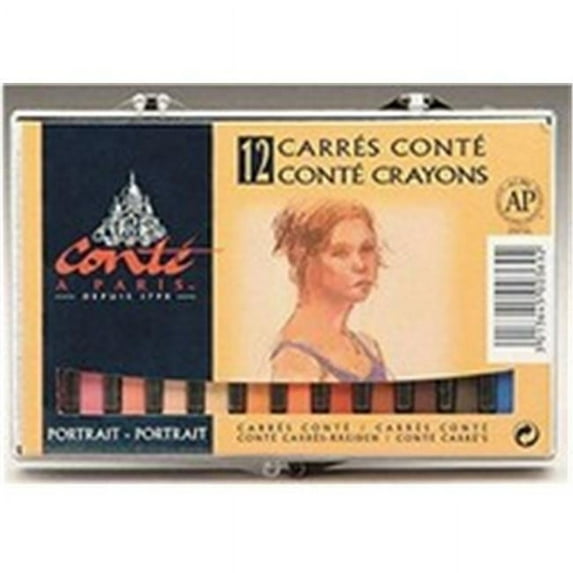 Conte 2195 Portrait Crayons - 12 Set
