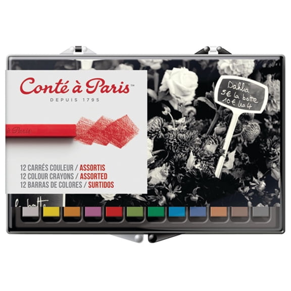 Conte Crayon Set, 12-Color Box Set