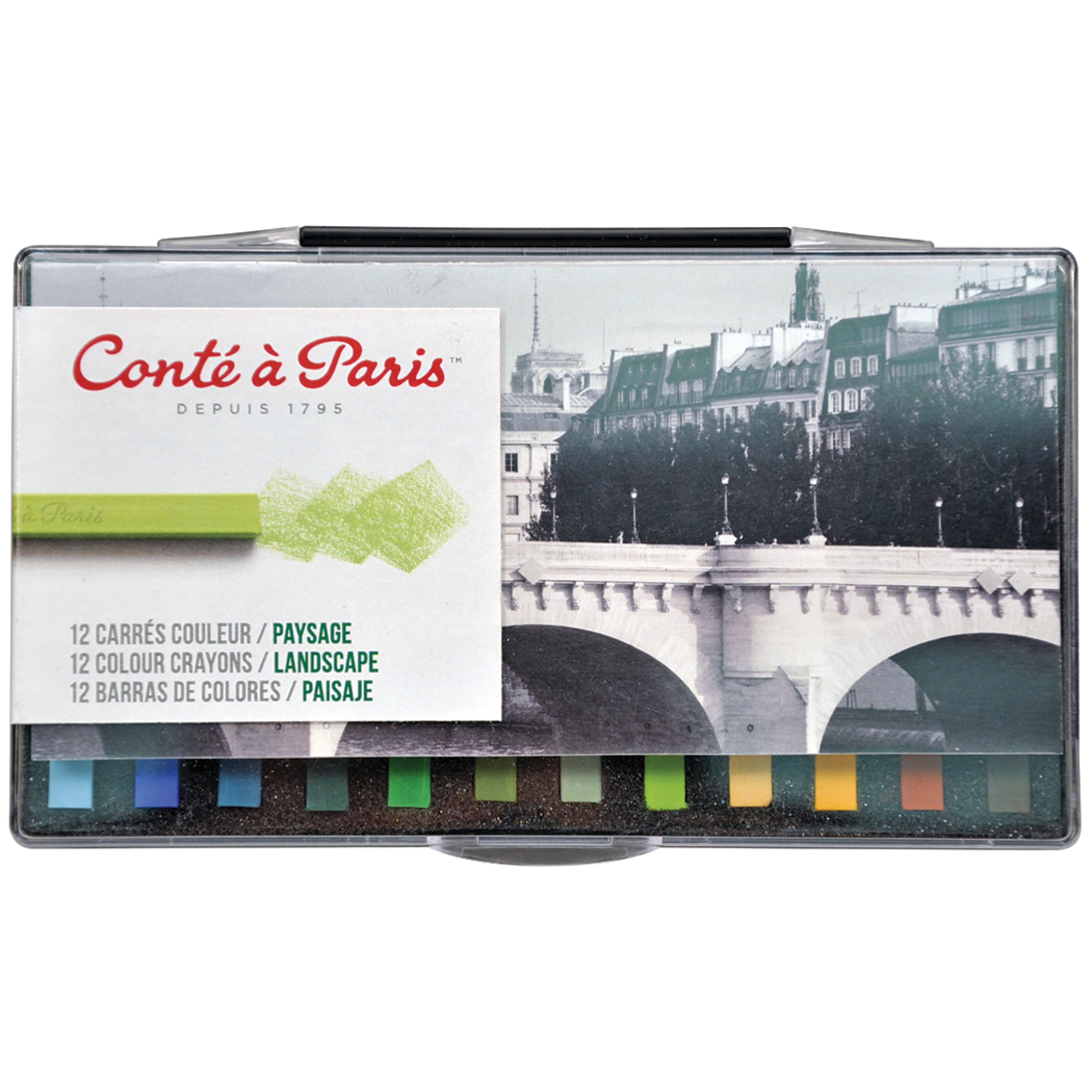 Conte Assorted Color Pastel Crayon Set 12 Classic Colors for sale online