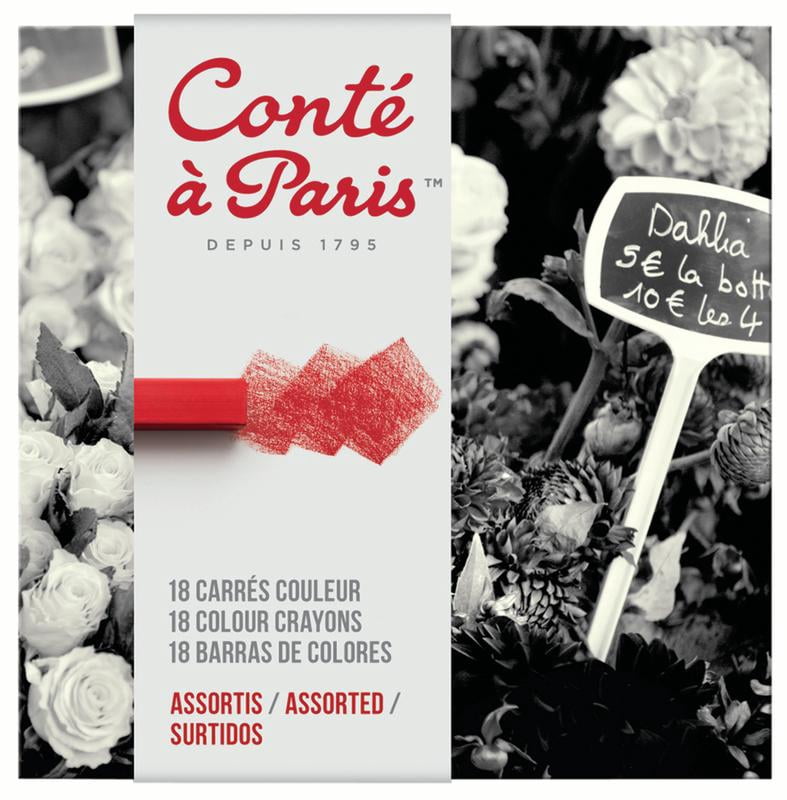 Conté Crayon Set, 18-Color Set