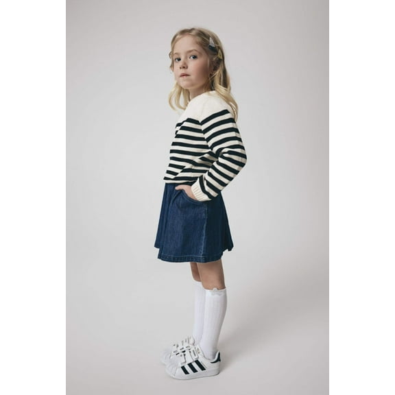 Conte-Kids Cotton Knee-Highs Tip-Top 047 - Shimmering Picot