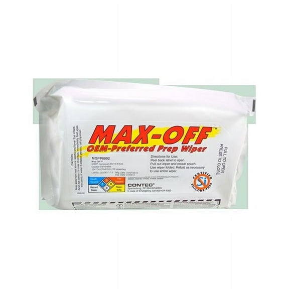 Contec  Max-Off Oem-Preferred Prep Wiper, 11 x 17 in., 6 Per Case