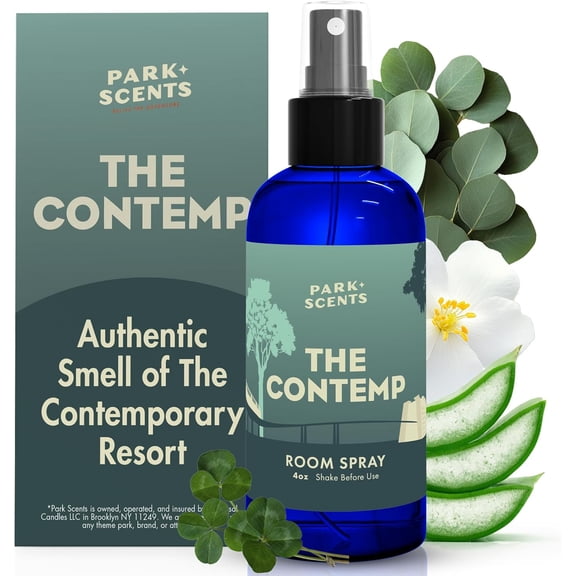 The Contemp Theme Park Resort Inspired Hotel Fragrance Room Spray Clover, Aloe & Jasmine Luxury Air Freshener Spray Birthday Gifts for Women, Sister, Hostess, Best Friend (4oz)