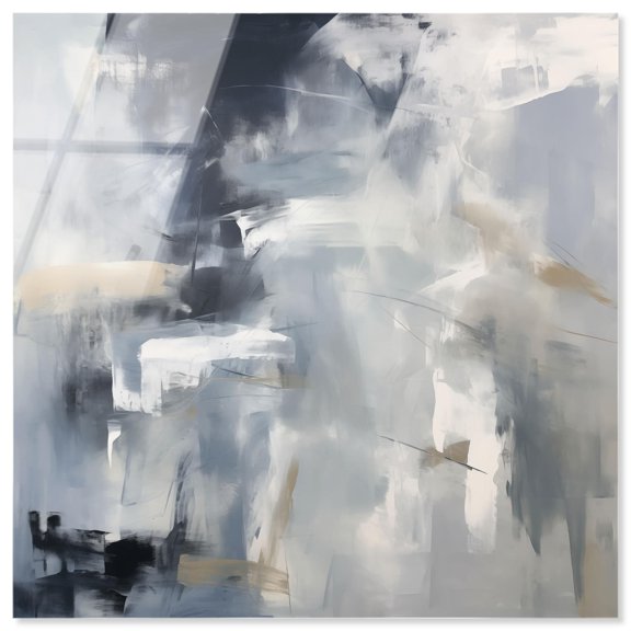 Contemplative Blues II Acrylic Blue Wall Art by Art Remedy, Ready to Hang, 30 x 30