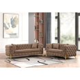 thumbnail image 1 of Contempo Buckle Fabric Modern Style 2 PC Made with Wood in Brown Color, 1 of 11