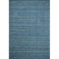 thumbnail image 1 of Contempo Collection Striped Contemporary 100 Percent Wool Hand Loomed Area Rug, Azure - 3 ft. 6 in. x 5 ft. 6 in., 1 of 1