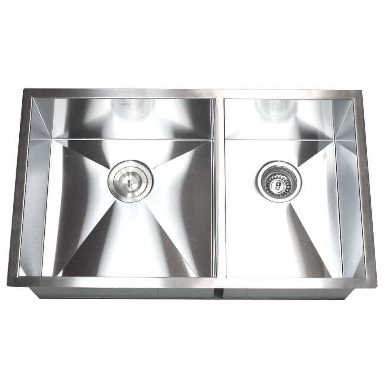 Contempo Living Inc Double Bowl 60/40 32-inch Undermount Kitchen Sink