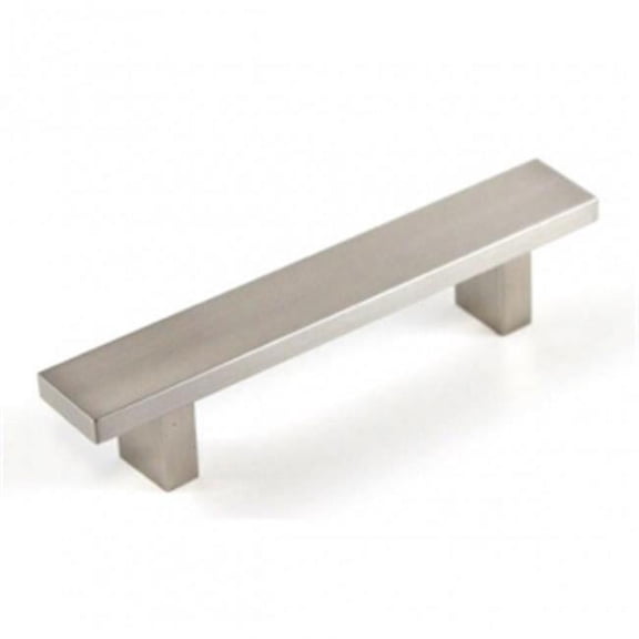 Contempo Living WCLW-6 6 in. Rectangular Aluminum Anodizing Stainless Steel Brushed Nickel Kitchen Cabinet Handle
