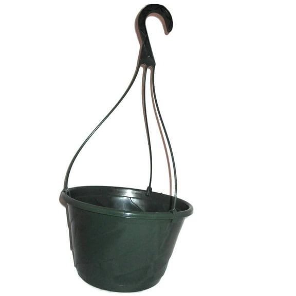 Contempo Swirl 10" Diameter Hanging Basket - Green - Set of 10