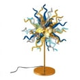 thumbnail image 1 of Contempolights Azule 11-Light Modern Metal Table Lamp in Gold/Multi-Color, 1 of 3