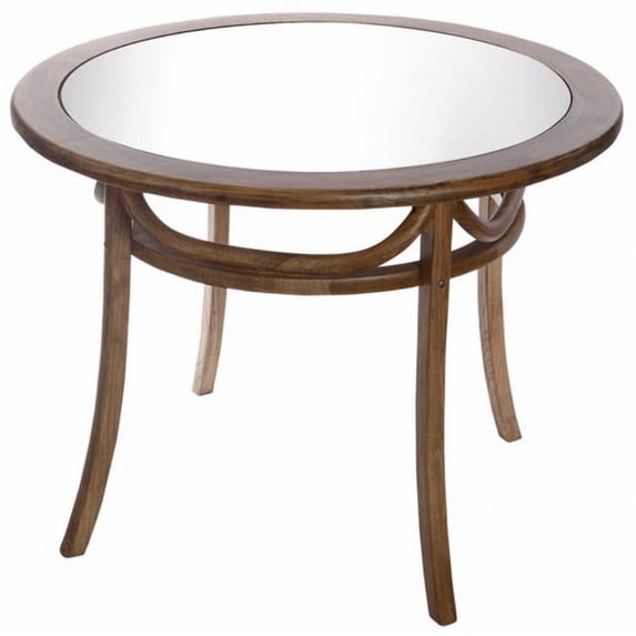 Contemporarily Classic Bistro Dining Table, Brown