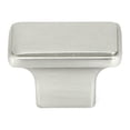 thumbnail image 1 of Contemporary 1-1/2-inch Nepoli Stainless Steel Brushed Nickel Finish Square Cabinet  Pull Knobs (Case of 5), 1 of 5