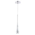 thumbnail image 1 of Contemporary 1-Light Pendant with Sleek Metal 20.25 inches Pendants-Chrome Finish Bailey Street Home 79-Bel-1863162, 1 of 1