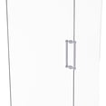 thumbnail image 1 of Contemporary 12 Inch Back to Back Shower Door Pull with Dotted Accent, 1 of 2
