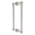 thumbnail image 1 of Contemporary 12 Inch Back to Back Shower Door Pull with Grooved Accent, 1 of 2
