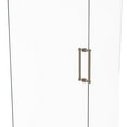 thumbnail image 1 of Contemporary 12 Inch Back to Back Shower Door Pull with Grooved Accent, 1 of 2