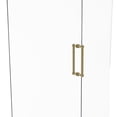 thumbnail image 1 of Contemporary 12 Inch Back to Back Shower Door Pull with Grooved Accent, 1 of 2