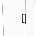 thumbnail image 1 of Contemporary 12 Inch Back to Back Shower Door Pull with Twisted Accent, 1 of 2