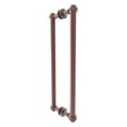 thumbnail image 1 of Contemporary 18 Inch Back to Back Shower Door Pull with Grooved Accent, 1 of 2