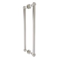 thumbnail image 1 of Contemporary 18 Inch Back to Back Shower Door Pull with Grooved Accent, 1 of 2