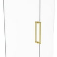 thumbnail image 1 of Contemporary 18 Inch Back to Back Shower Door Pull with Grooved Accent, 1 of 2