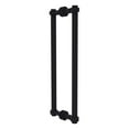 thumbnail image 1 of Allied Brass 404-18BB-BKM Contemporary 18 Inch Back to Back Shower Door Pull, Matte Black, 1 of 7