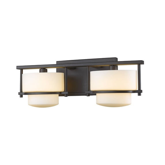 Z-Lite Porter 2 Light Vanity Light in Bronze