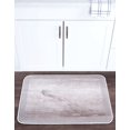 thumbnail image 1 of Contemporary 20x30 Area Rug (1'8'' x 2'6'') Solid Taupe, White Living Room Easy to Clean, 1 of 5
