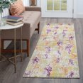 thumbnail image 1 of Contemporary 2x10 Area Rug (2'3'' x 10') Abstract Gold, Orange Indoor Runner Easy to Clean, 1 of 8