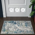 thumbnail image 1 of Contemporary 2x3 Area Rug (2' x 3') Abstract Blue, Gray Indoor Scatter Easy to Clean, 1 of 9
