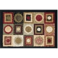 thumbnail image 1 of Contemporary 2x3 Area Rug (2' x 3') Geometric Black, Red Indoor Scatter Easy to Clean, 1 of 9