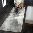 thumbnail image 1 of Contemporary 2x8 Area Rug (2'3'' x 7'3'') Abstract Gray, Cream Indoor Runner Easy to Clean, 1 of 7