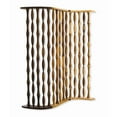 thumbnail image 1 of Contemporary 3 Panel Wooden Screen with Arched Pillar Design, Brown- Saltoro Sherpi, 1 of 5