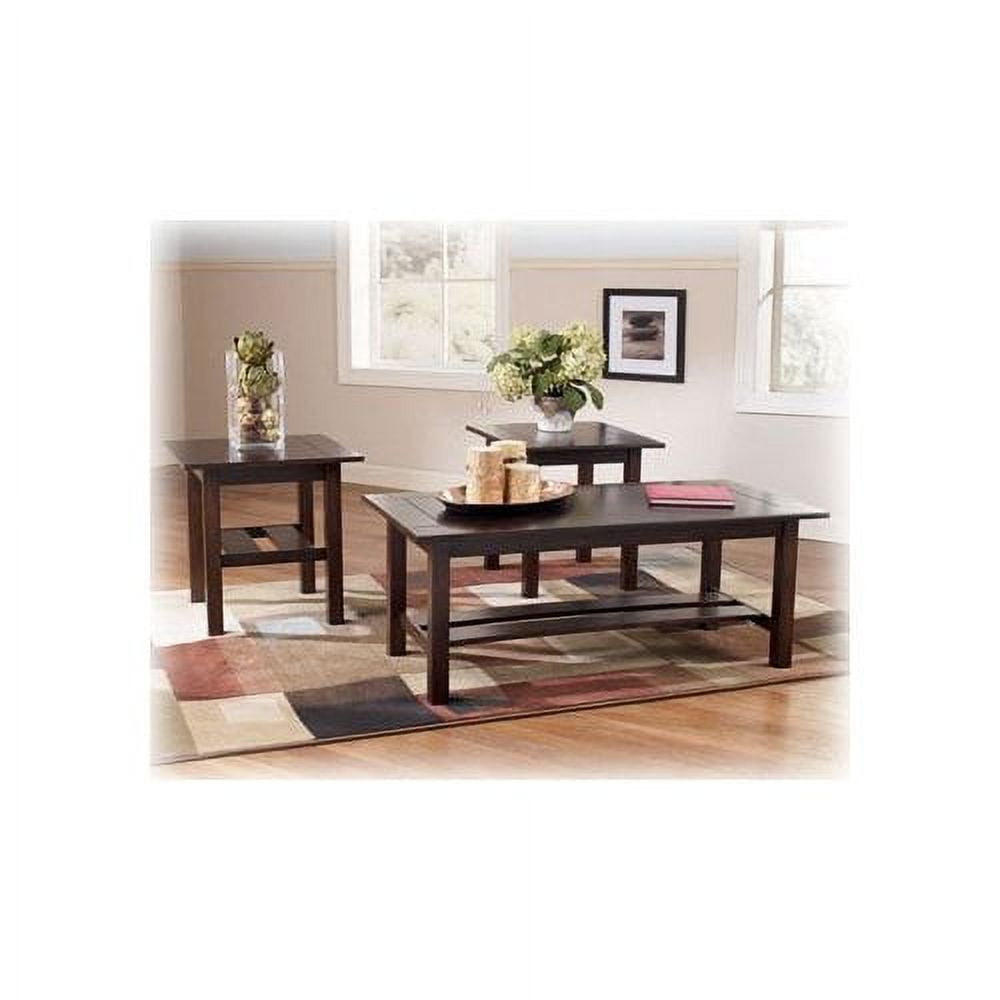 Contemporary 3 Pc Coffee End Table Set Living Room Tables