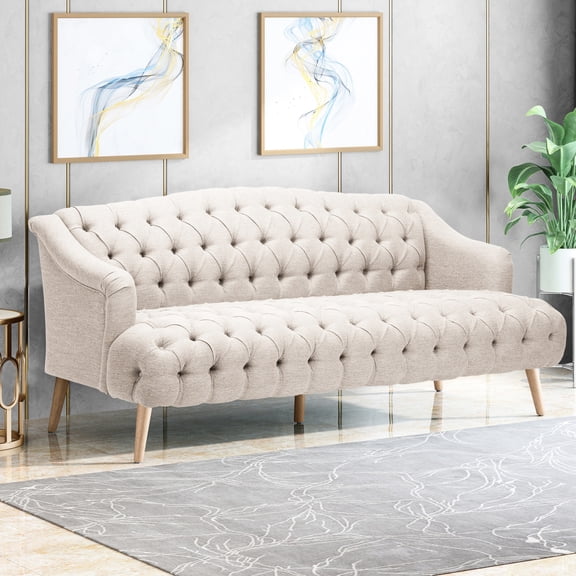Contemporary 3-seat Sofa with Button Tufted Diamond Stitch - Upgrade Your Home's Style