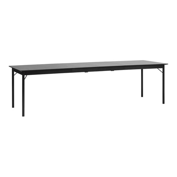 Unique Furniture Siena 37" Dining Table w/Extension Leaf in Black Oak