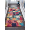 thumbnail image 1 of Contemporary 3x10 Area Rug (2'7'' x 9'10'') Abstract Multi-Color Indoor Runner Easy to Clean, 1 of 6