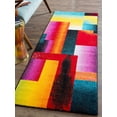 thumbnail image 1 of Contemporary 3x8 Area Rug (2'7'' x 7'3'') Abstract Multi-Color Indoor Runner Easy to Clean, 1 of 7