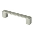thumbnail image 1 of Contemporary 4.5-inch Nepoli Stainless Steel Brushed Nickel Finish Square Cabinet Bar Pull Handle (Case of 15), 1 of 5