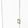 thumbnail image 1 of Contemporary 6 Inch Back to Back Shower Door Pull with Dotted Accent, 1 of 2