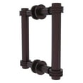 thumbnail image 1 of Contemporary 6 Inch Back to Back Shower Door Pull with Dotted Accent, 1 of 2