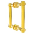 thumbnail image 1 of Contemporary 6 Inch Back to Back Shower Door Pull with Dotted Accent, 1 of 7