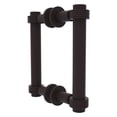 thumbnail image 1 of Contemporary 6 Inch Back to Back Shower Door Pull with Grooved Accent, 1 of 2
