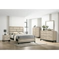 thumbnail image 1 of Contemporary 6pc California King Size Bed Set Drift Wood Finish Wooden Master Bedroom Furniture, 1 of 8