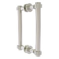thumbnail image 1 of Contemporary 8 Inch Back to Back Shower Door Pull with Grooved Accent, 1 of 2