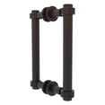 thumbnail image 1 of Contemporary 8 Inch Back to Back Shower Door Pull with Grooved Accent, 1 of 2