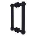 thumbnail image 1 of 404-8BB-BKM Contemporary 8 Inch Back to Back Shower Door Pull, Matte Black, 1 of 2