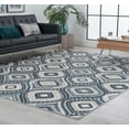 thumbnail image 1 of Contemporary 8x10 Area Rug (7'10'' x 9'10'') Geometric Navy, Taupe Living Room Easy to Clean, 1 of 10