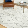 thumbnail image 1 of Contemporary 8x10 Area Rug (7'11'' x 10'3'') Geometric Cream, Gray Living Room Easy to Clean, 1 of 10