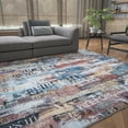 thumbnail image 1 of Contemporary 9x12 Area Rug (8'9'' x 12'2'') Abstract Pink, Cream Living Room Easy to Clean, 1 of 7